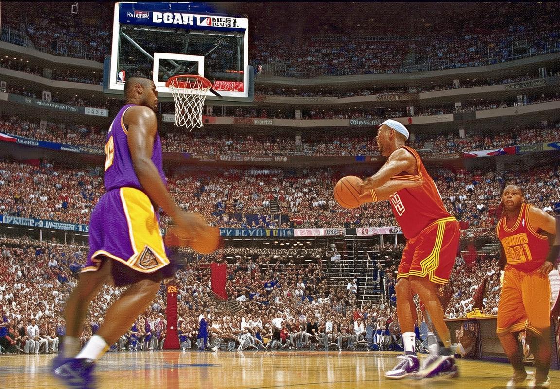 2004年NBA经典对决：詹姆斯与科比巅峰对决背后的篮球精神